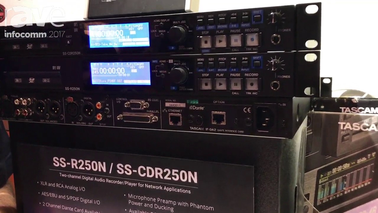 InfoComm 2017: TASCAM Shows Off 2-Channel Recorders for CD and USB