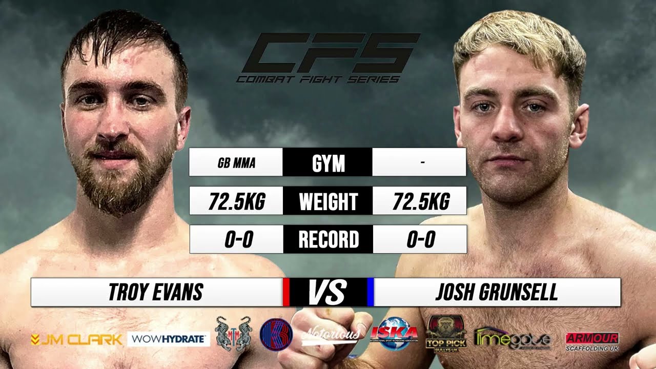 Troy Evans vs Josh Grunsell