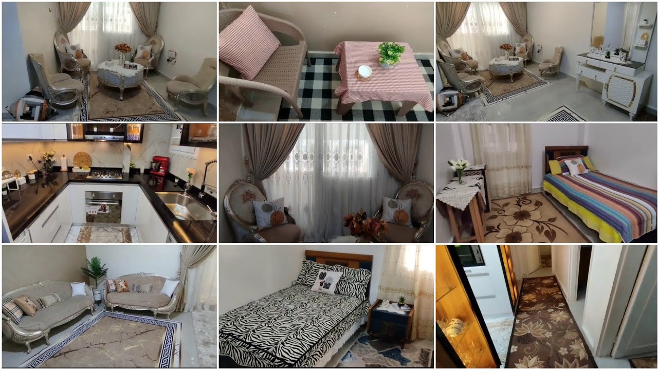تنظيف وفرش بيتي بالكامل بالديكورات الجديده غيرت شكلها وحولتها💃يا اهلا بأيام الشتاء الدافئة ⛈️