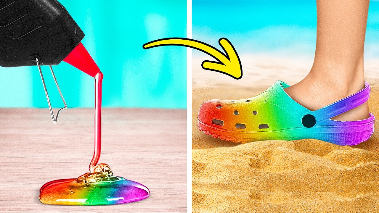 Scarpe e vestiti fai da te 🤩 Trasforma le cose vecchie in fantastici accessori!