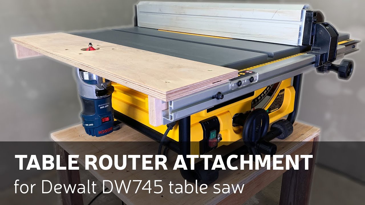 How To Make A Table Router Attachment for Dewalt Table Saw