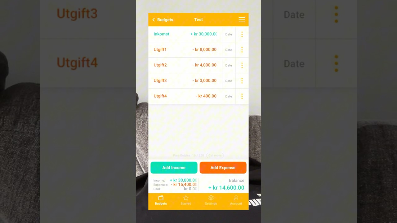 Ekonomitips #4 - Budget app