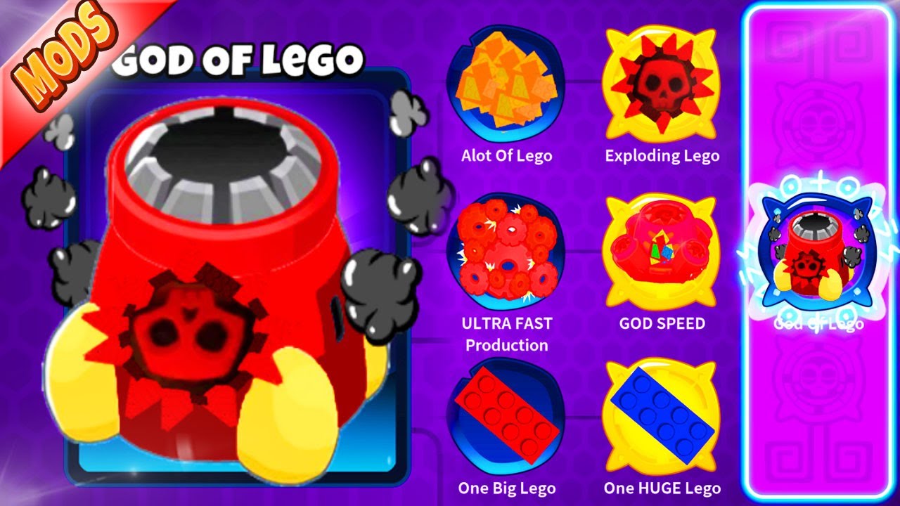 Fabryka LEGO kontra BALONY 😍 God of Lego 😍 Bloons TD 6 | POLSKA | MODY