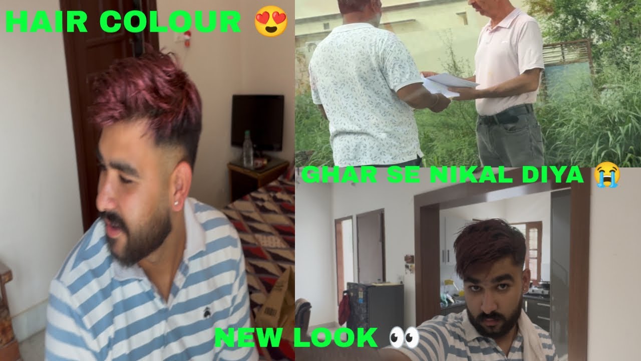 Extreme hair colour reaction😨| Ghar se nikal diya😭#viralvideo #funny #instagram #vlogs