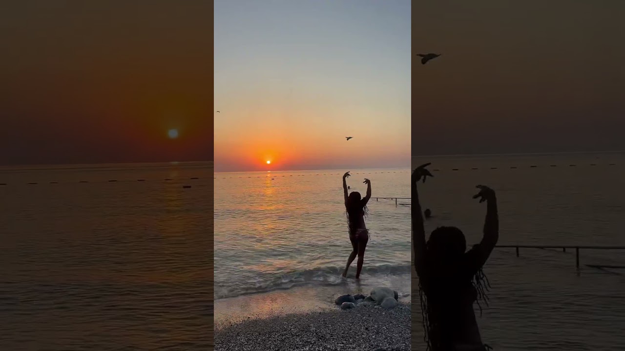 NO FILTER JUST NATURE SHOWING ITS BEAUTY 😍 #sunrise #fyp #antalya  #kemer #sun #beach #turkey