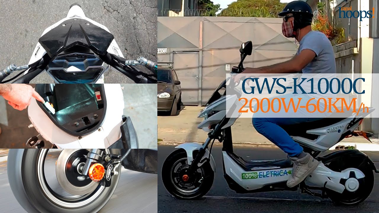 #MOTO #ELÉTRICA GWS K1000C. 2000W de motor, e cerca de 70km de autonomia com e-ABS