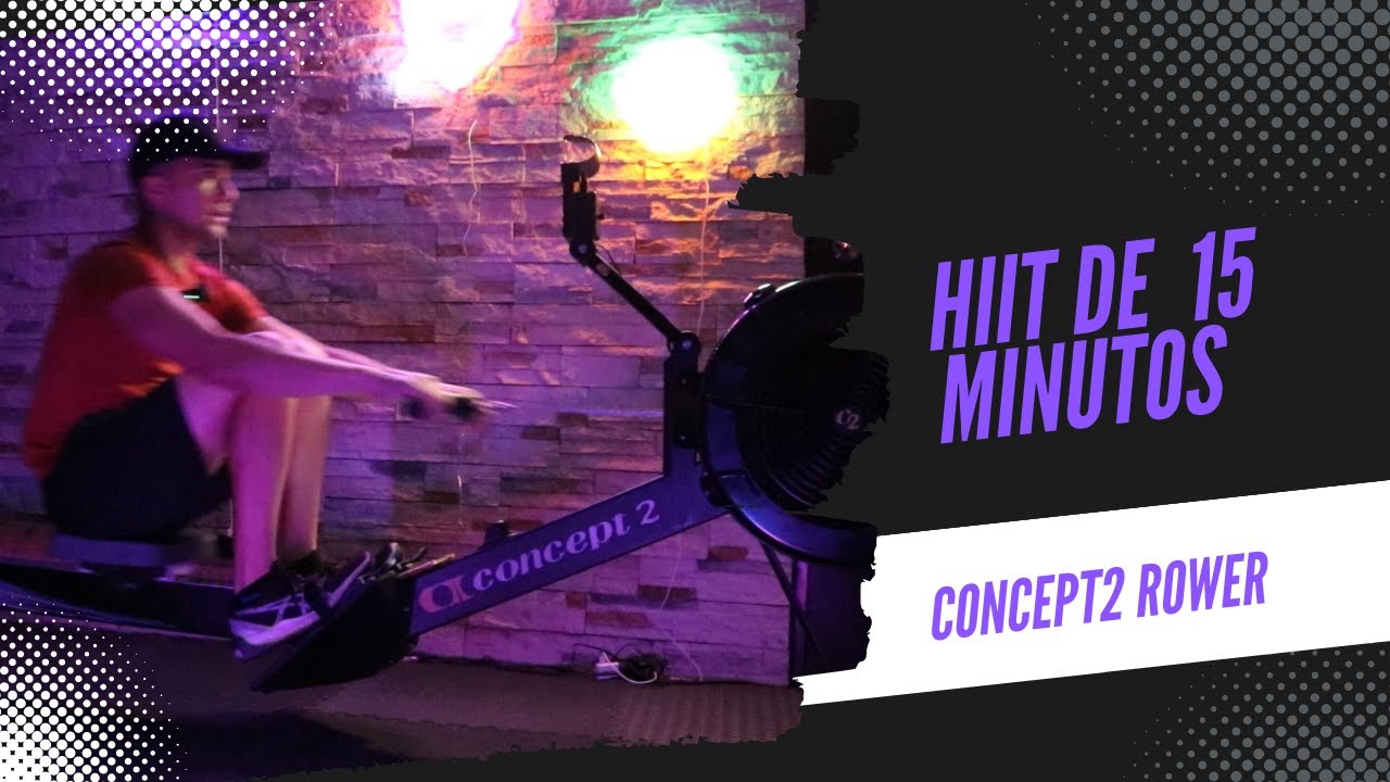 HIIT de 15 minutos en la remadora | 15 Minute HIIT Rowing Workout | Entrenador JM