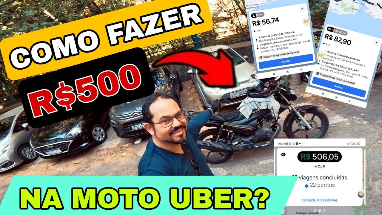 COMO FAZER R$500 NA UBER MOTO?