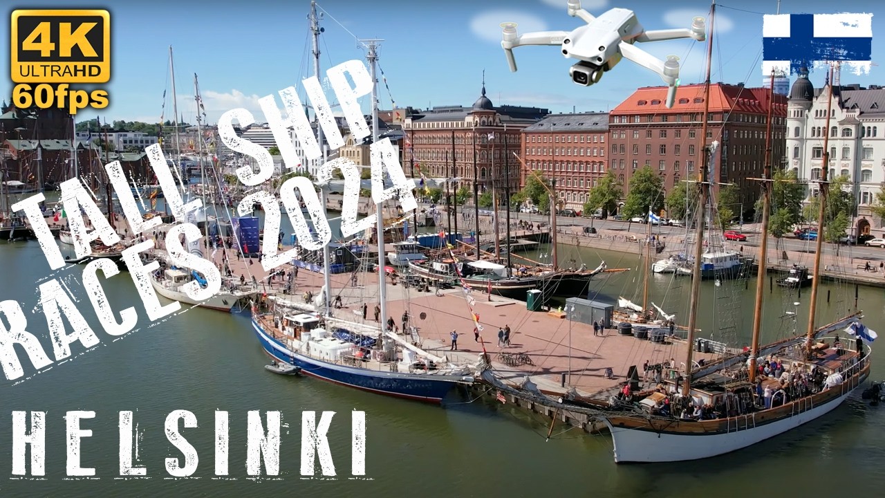 Explore Helsinki ⚓️ Tall Ships Races 2024 With A Drone! 🇫🇮 🚁