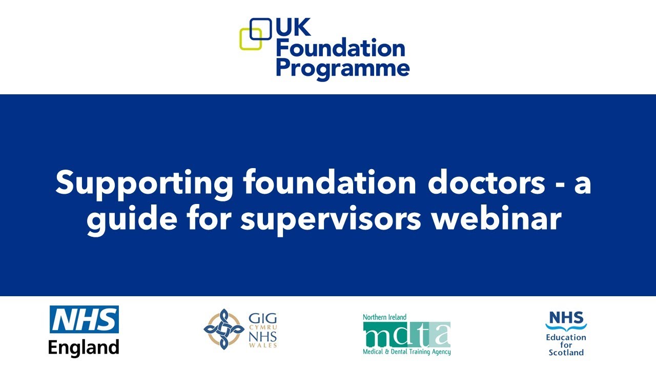 Supporting Foundation Doctors - a guide for supervisors