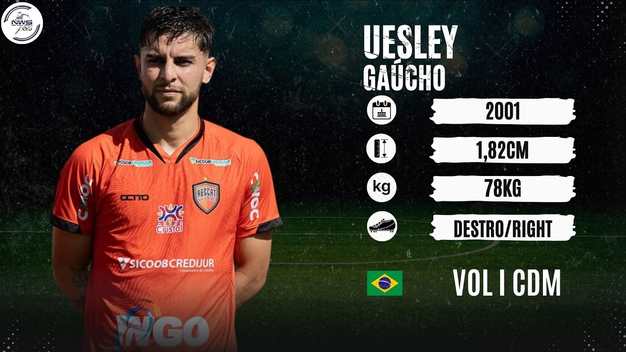 UESLEY GAUCHO - VOLANTE/CENTRAL MIDFIELDER - GOIANO 2026