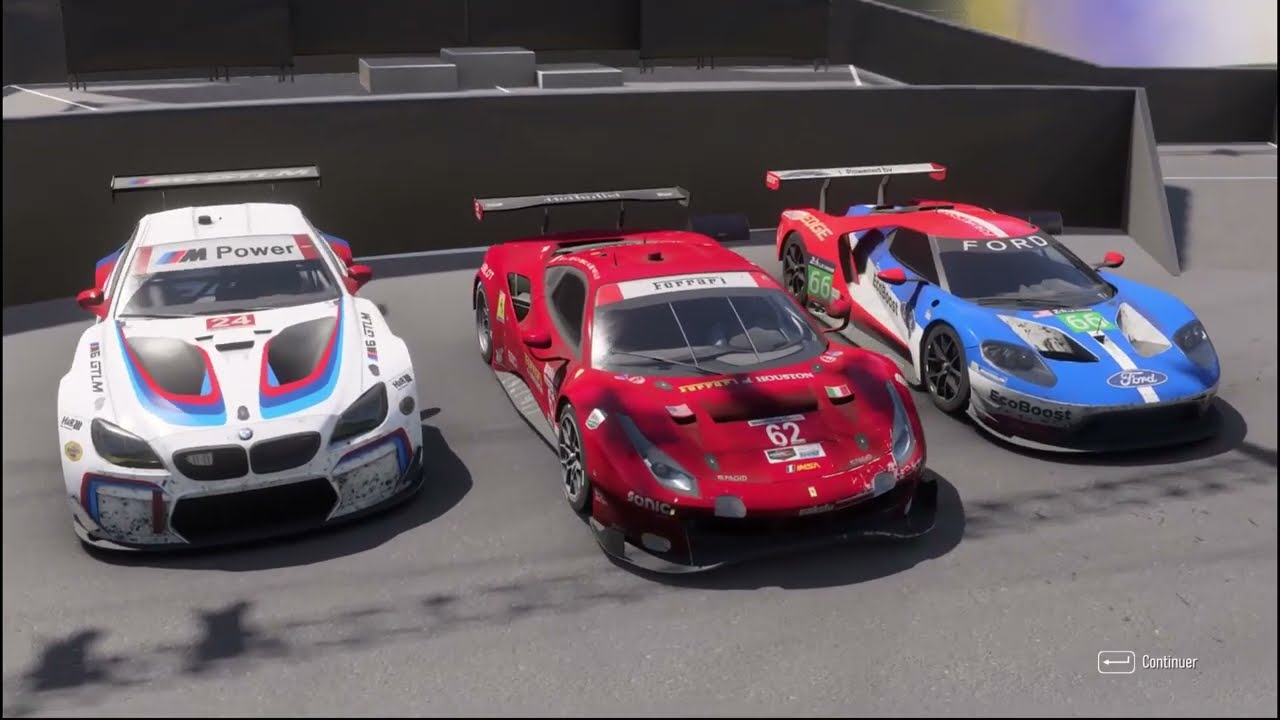 Ferrari 488 #62 denclout circuit Le Mans