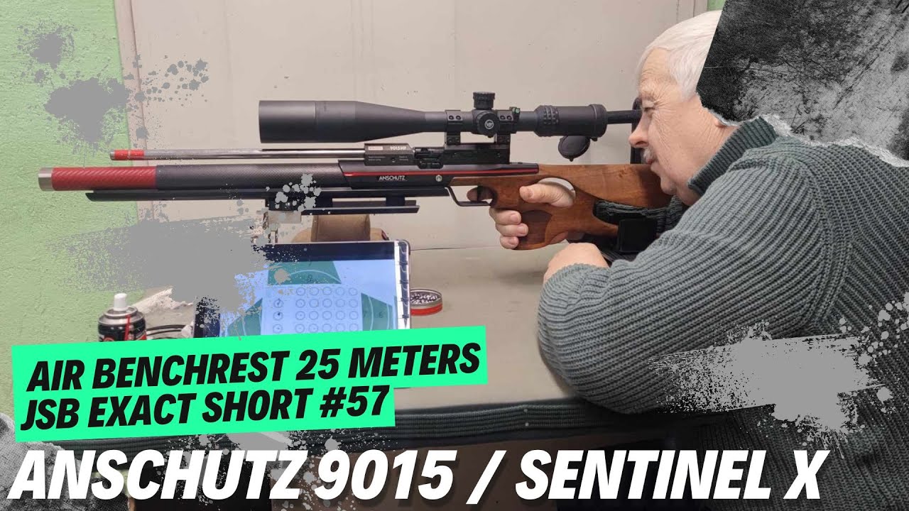 Anschutz 9015 - Benchrest 25 meters JSB Short Pellets Test