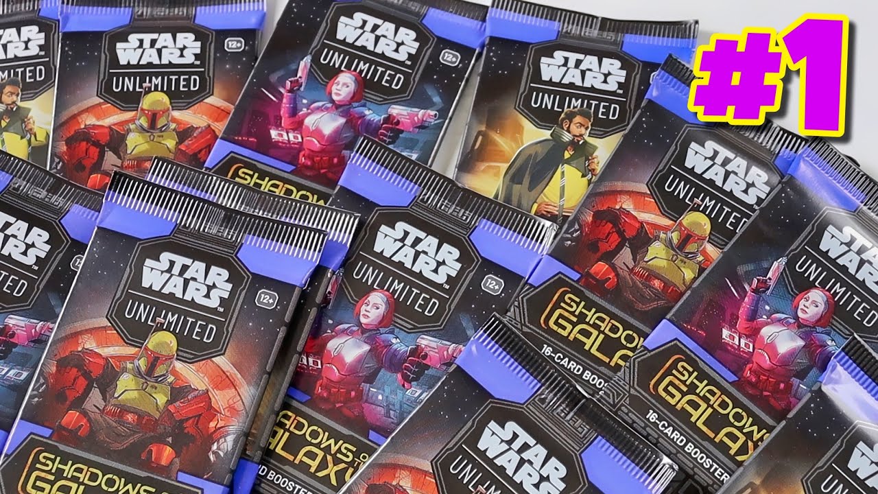 Star Wars Unlimited TCG: Shadows Of The Galaxy - Booster Box Unboxing & Booster Pack Opening #1