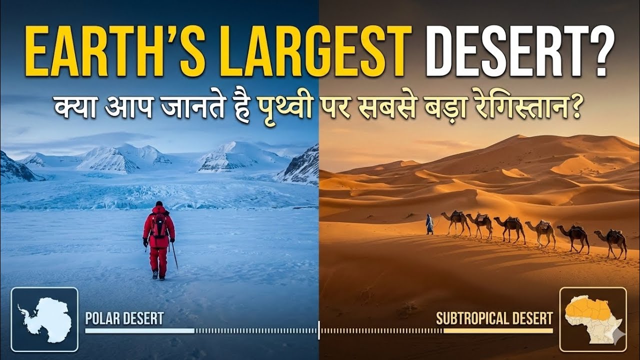 Do you know the largest desert on Earth ? 😱🤔 क्या आप जानते है पृथ्वी पर सबसे बड़ा रेगिस्तान ? 🧐🙏🏻👍🏻