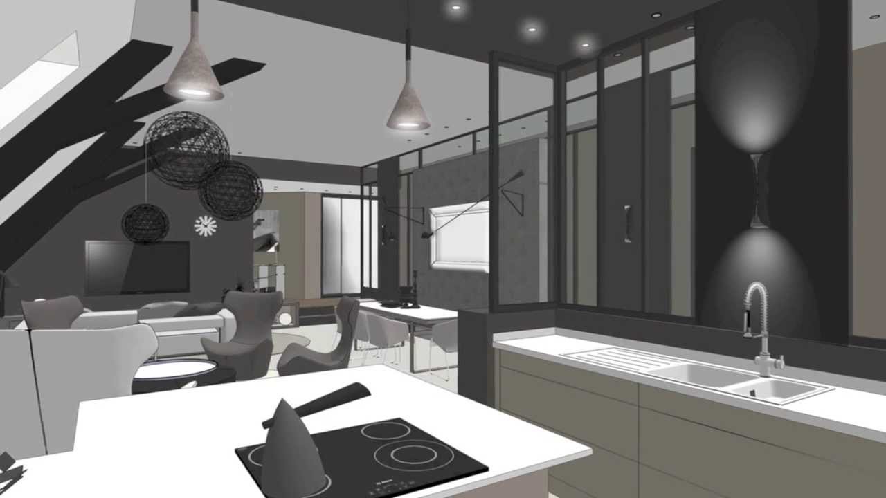 Presentation projet création LOFT 180m2 by MYSPACEPLANNER HOTEL DE LUDRE à Nancy