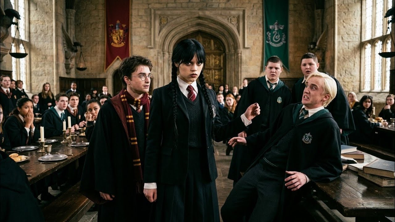 What If Wednesday Entered Hogwarts Just To Protect Harry? | Every Bully Regretted Everything