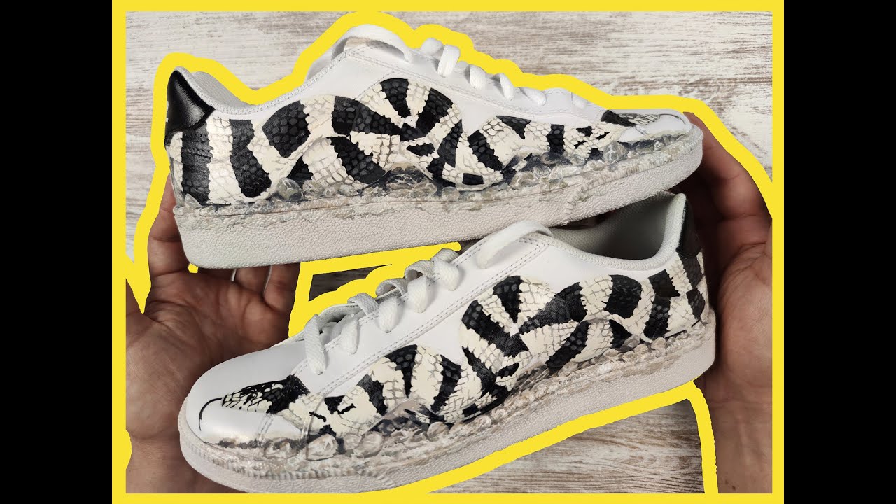 Custom sneakers: Nike Snake, preview of the coming video (2021)