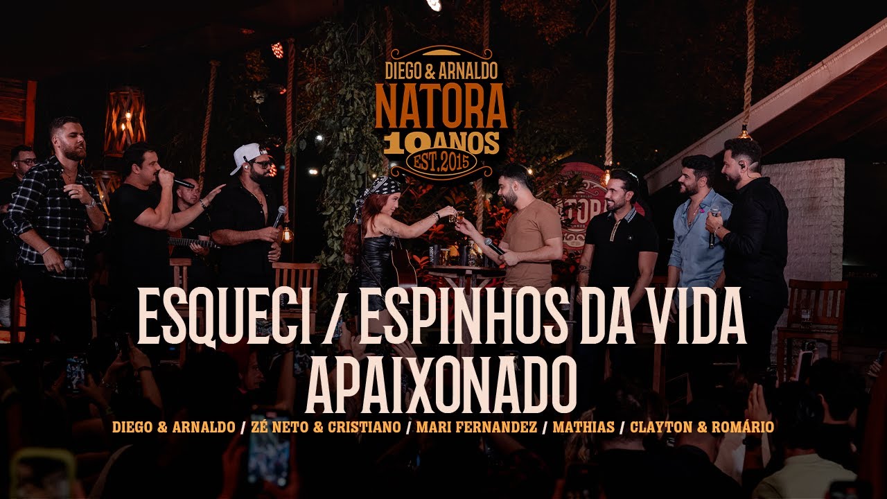 Diego e Arnaldo - Esqueci / Espinhos da Vida / Apaixonado (NATORA 10 ANOS)