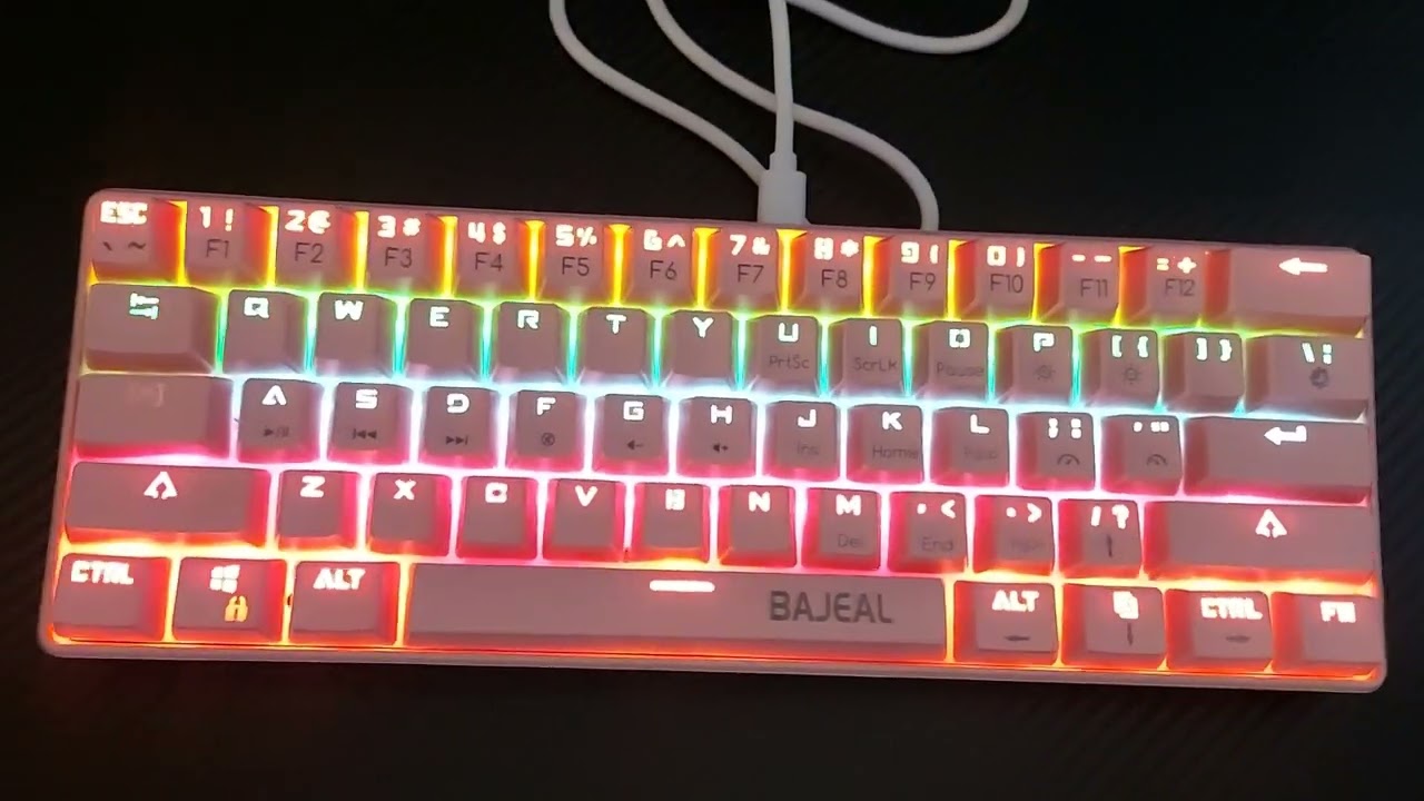 Mechanical Keyboard G101 61Key Pink