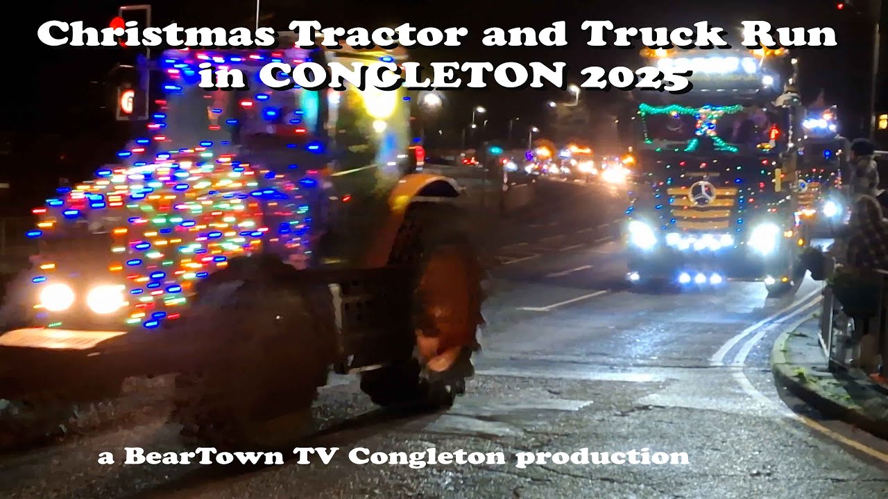 Shakes on the Rocks Christmas Tractor and Truck Run in Congleton December 21st 2025