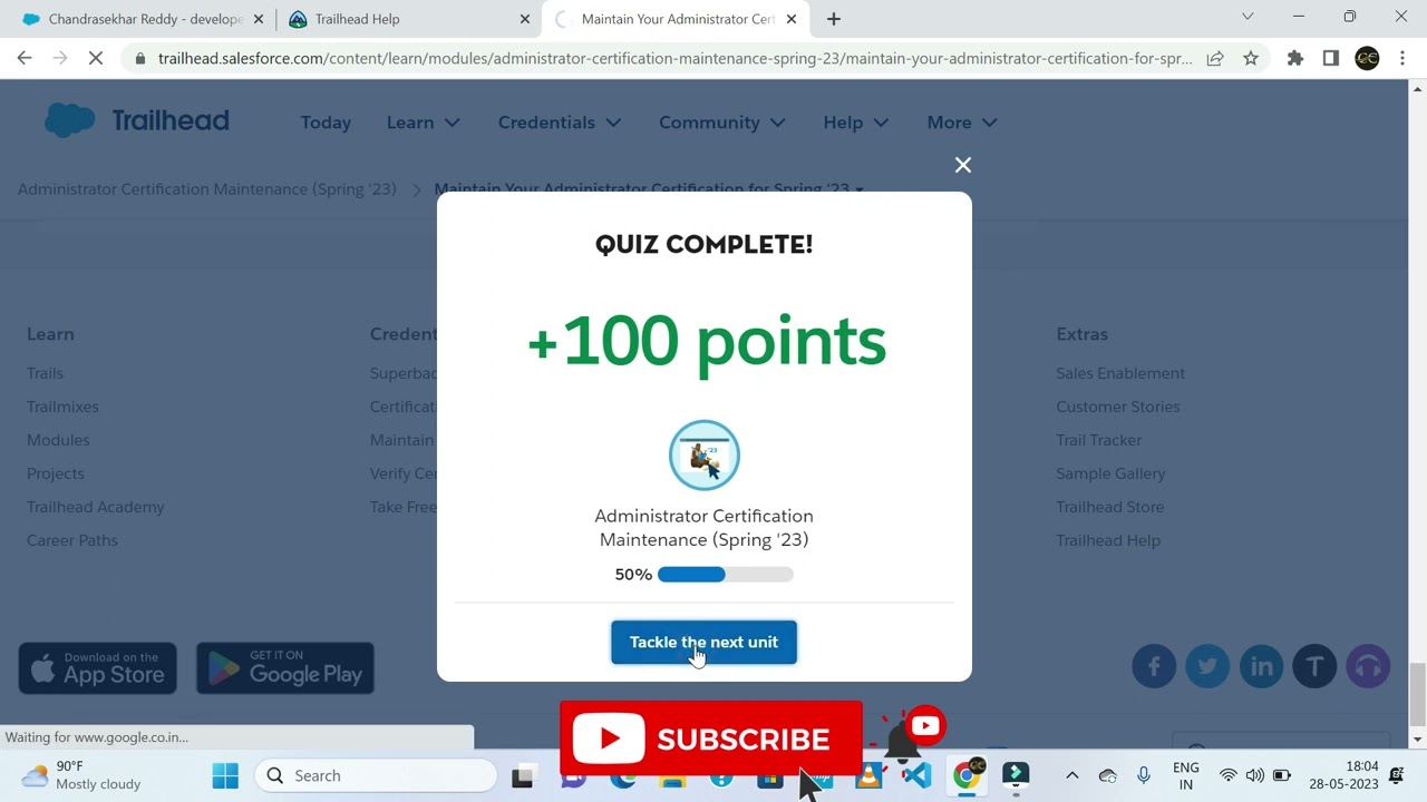 Administrator Certification Maintenance (Spring '23)