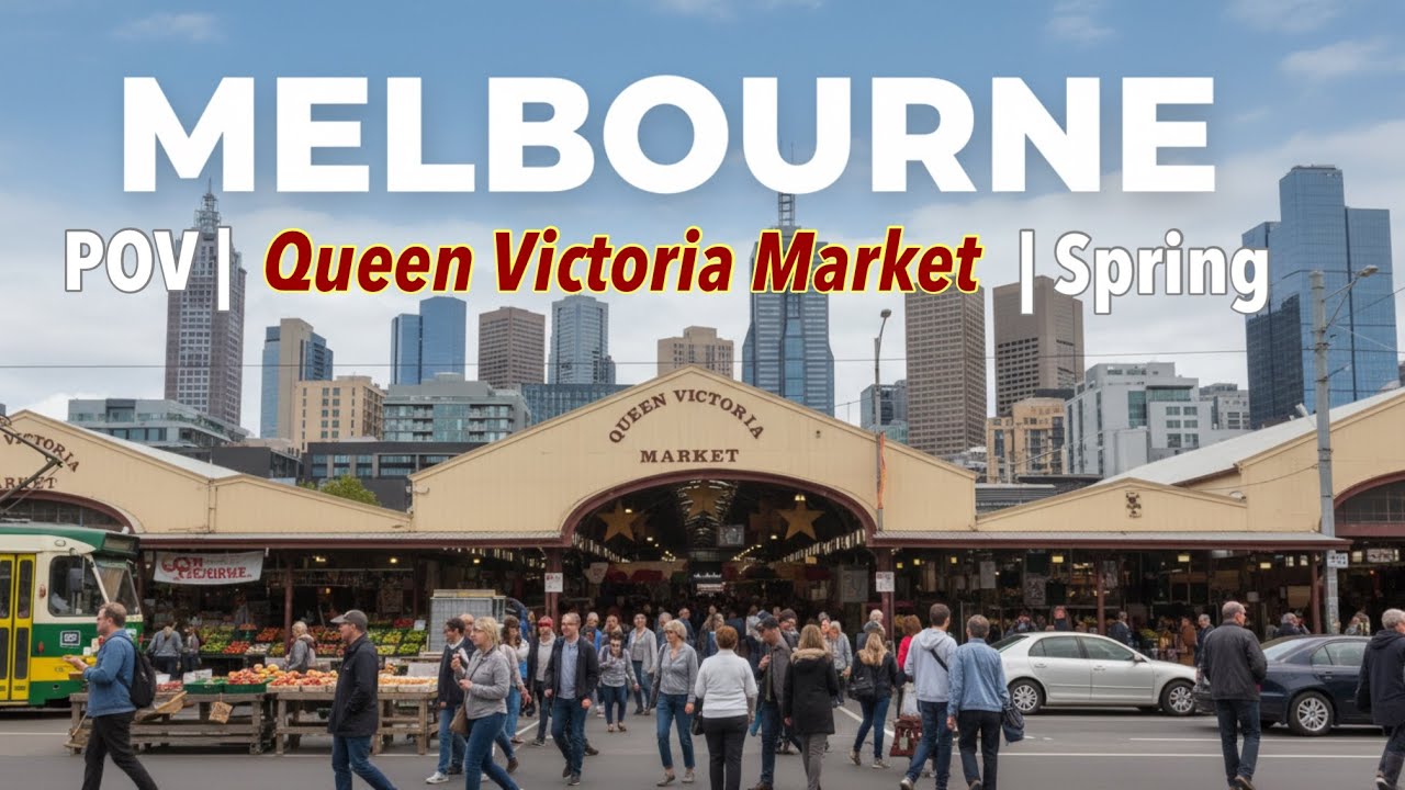 Walking Melbourne's Iconic Queen Victoria Market (Spring POV) | Shopping, Souvenirs & Market Vibes!