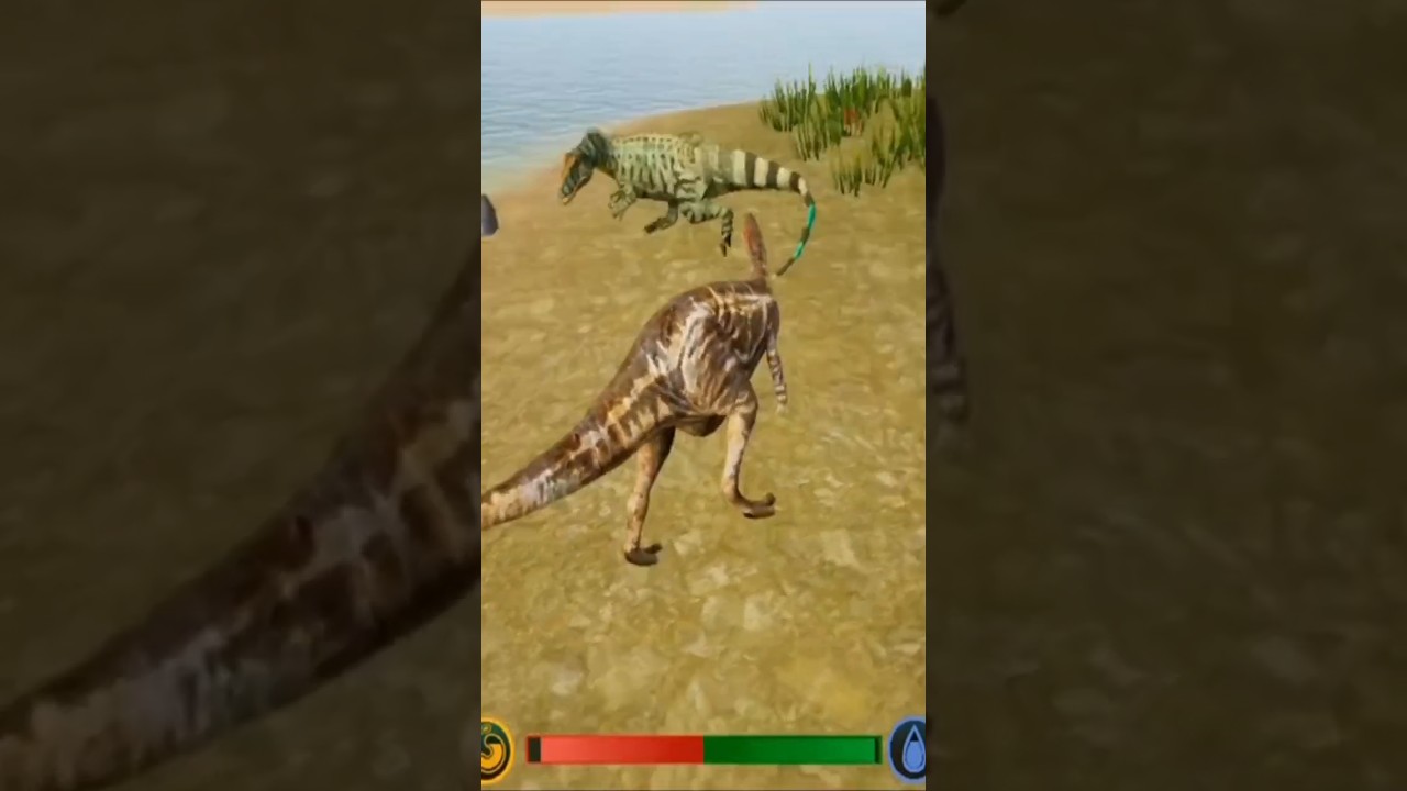 BARY VS ALLO - THE CURSED ISLE #thecursedisle #baryonyx #allosaurus