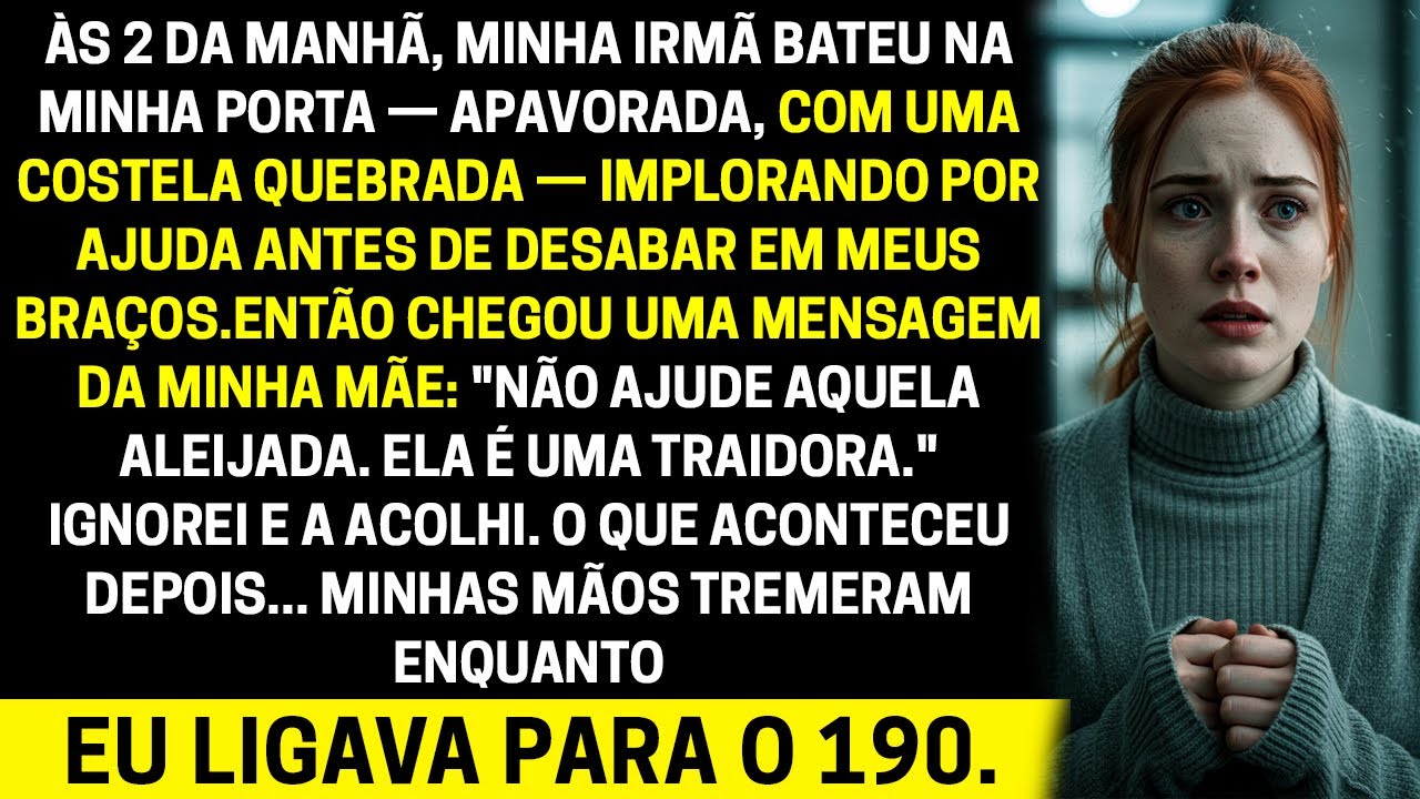 Às 2 da manhã, minha irmã caiu na minha porta — minha mãe mandou: 