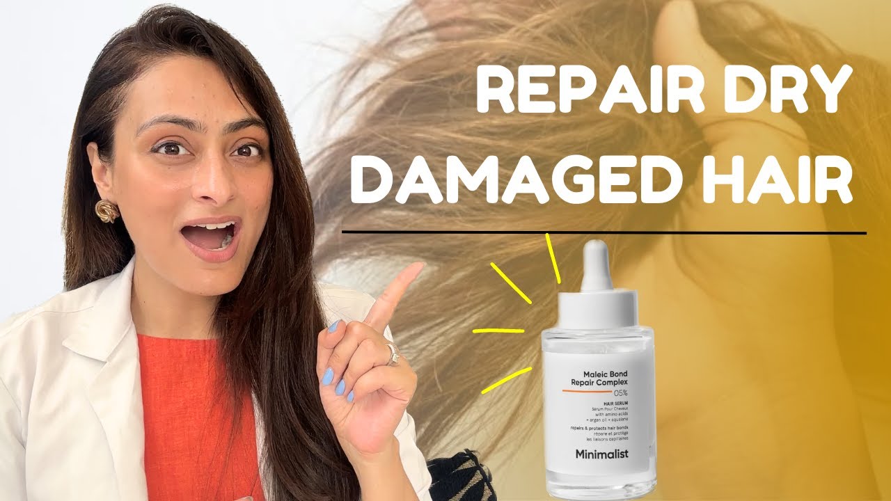 Repair dry damaged hair | Minimalist | Maleic bond repair complex | Dermatologist