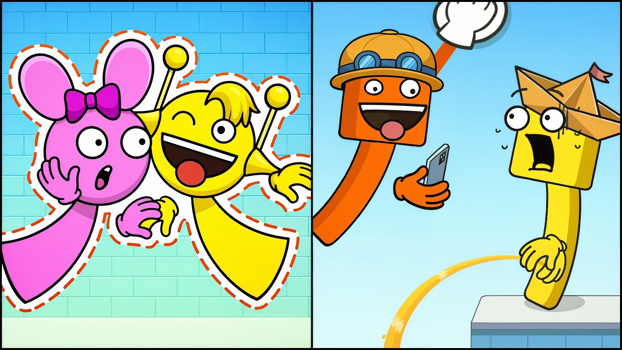 Wall Challenge Game VS Square Punki Long Hand - Прохождение всех уровней на скорость