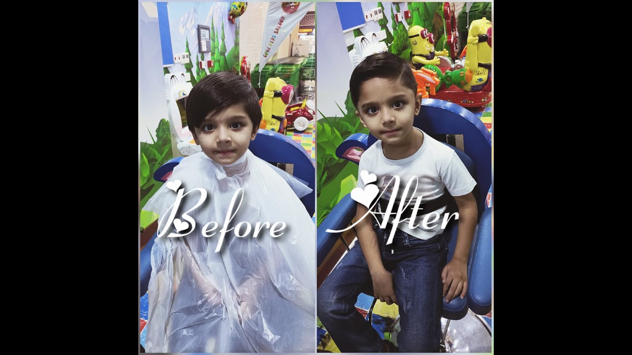 Ibrahim's Haircut at Cool Kids Saloon #cool kids #kids #saloon #barber #Qatar #Meera