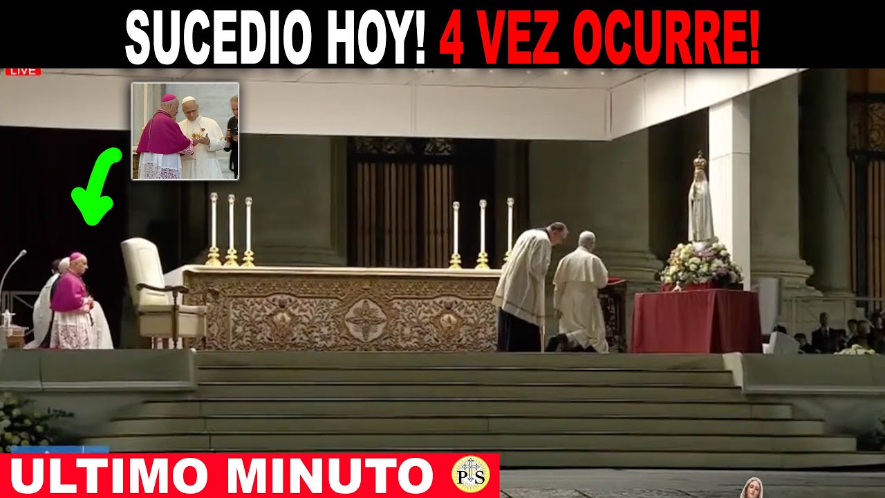 🛑  SUCEDIÓ HOY EN EL VATICANO! CUARTA VEZ ESTE SIGNO!