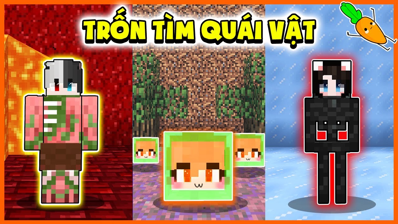 Kamui Thử Thách TRỐN TÌM QUÁI VẬT DƯỚI ĐỊA NGỤC Trong Minecraft