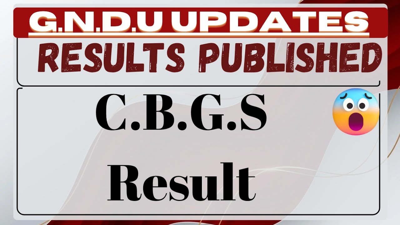 GNDU RESULTS NEWS TODAY #gnduupdate #gnduresultnewstoday #gnduuniversity 
