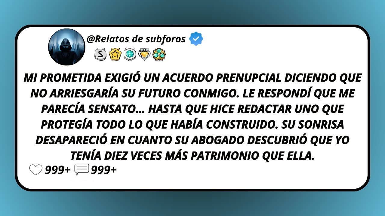 Mi Prometida Exigió Un Acuerdo Prenupcial Diciendo Que No Arriesgaría Su Futuro Conmigo. Le...