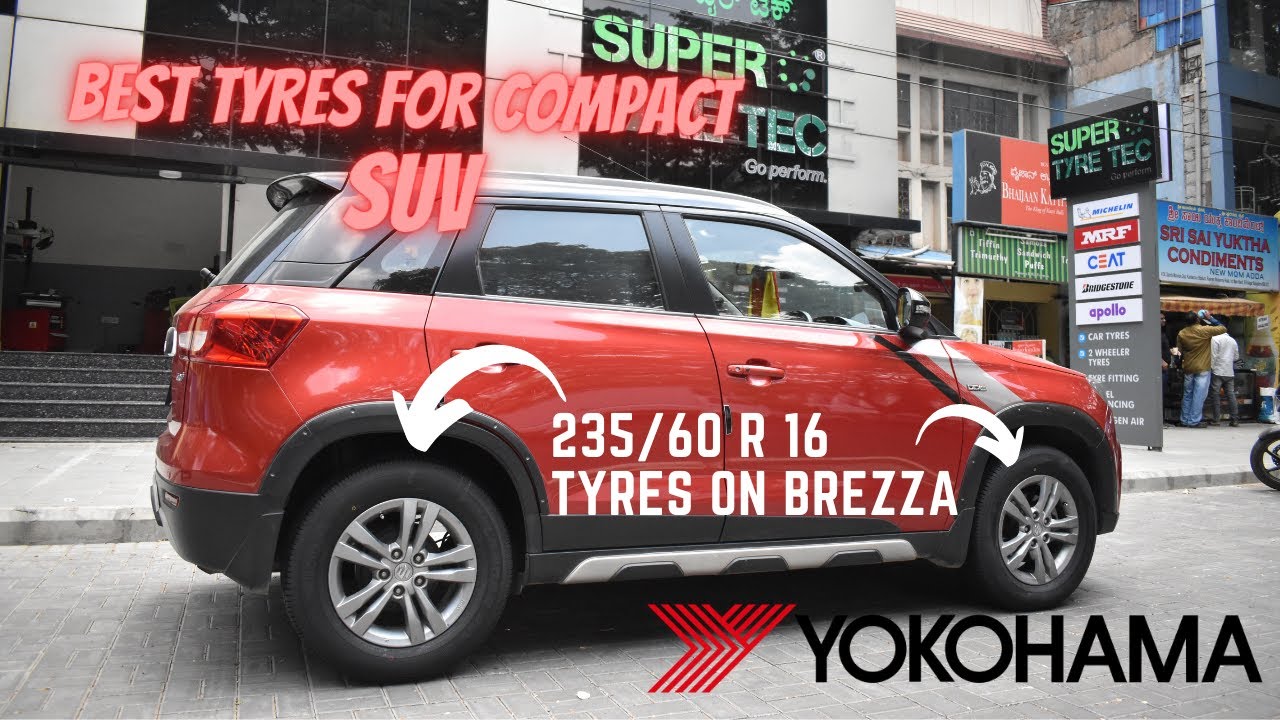 BREZZA INSTALLED WITH 235/60 R16 | YOKOHOMA | AUTO CRAZE | SUPER TYRE TEC