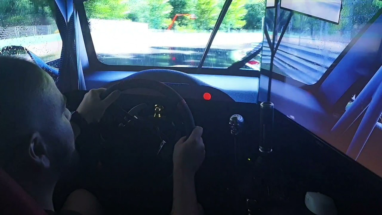 AC Competizione Vs Assetto corsa  Triple screen Heavy rain