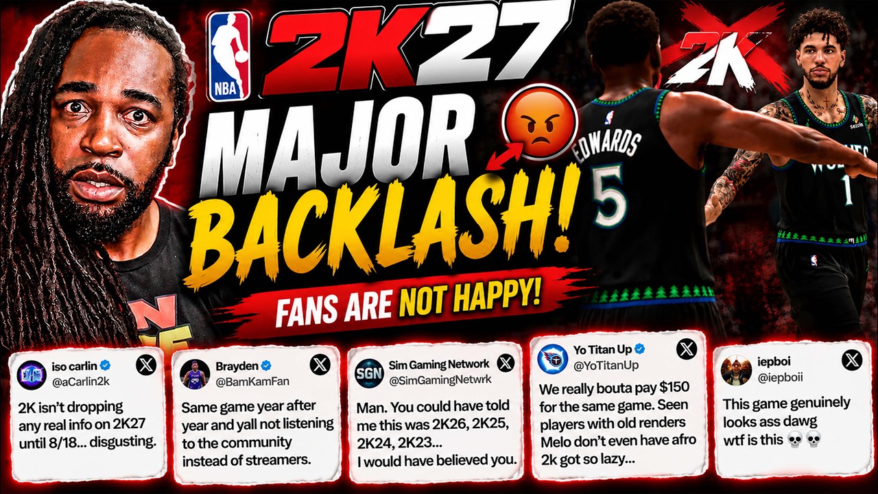 Геймплей NBA 2K27 обернулся провалом! Сообщество критикует NBA 2K