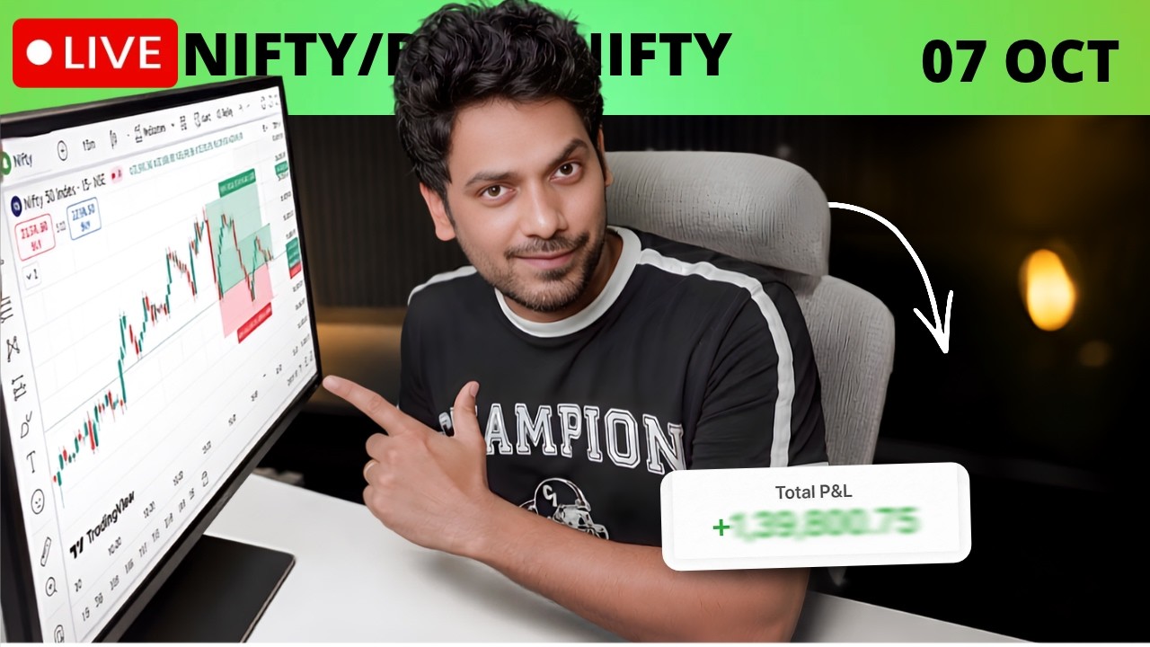 Nifty /Banknifty Live | Price Action | Option Trading | TradingWithShakti October 7th