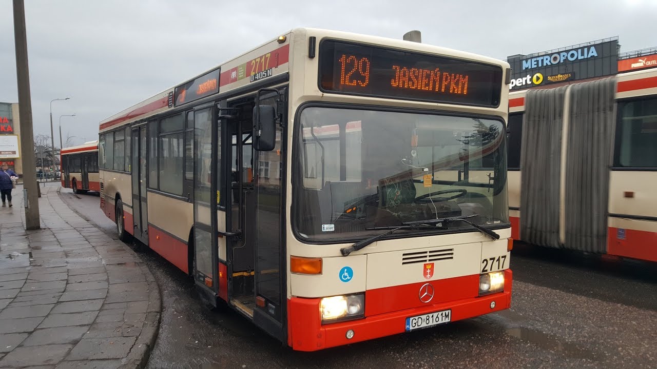 ZTM Gdańsk, linia 129: Wrzeszcz PKP - Jasień PKM - NIEISTNIEJĄCA LINIA NIEISTNIEJĄCYM MERCEM O405