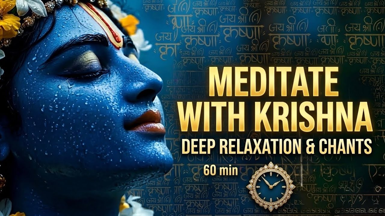 60 Minute Deep Meditation Music for Positive Energy | Krishna Flute