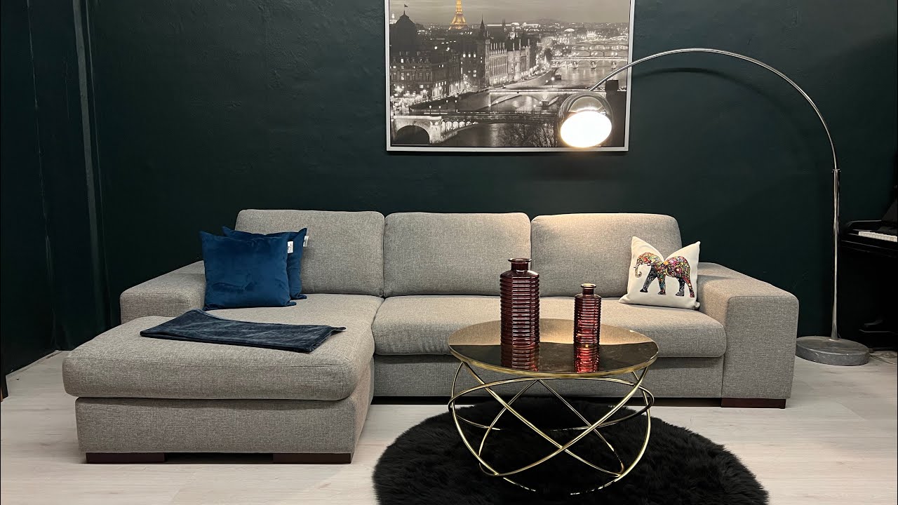 GRATIS FRAKT - Kupp! Str&oslash;ken og kvalitet Bohus design hj&oslash;rnesofa med vendbar sjeselong #bestm&oslash;bler