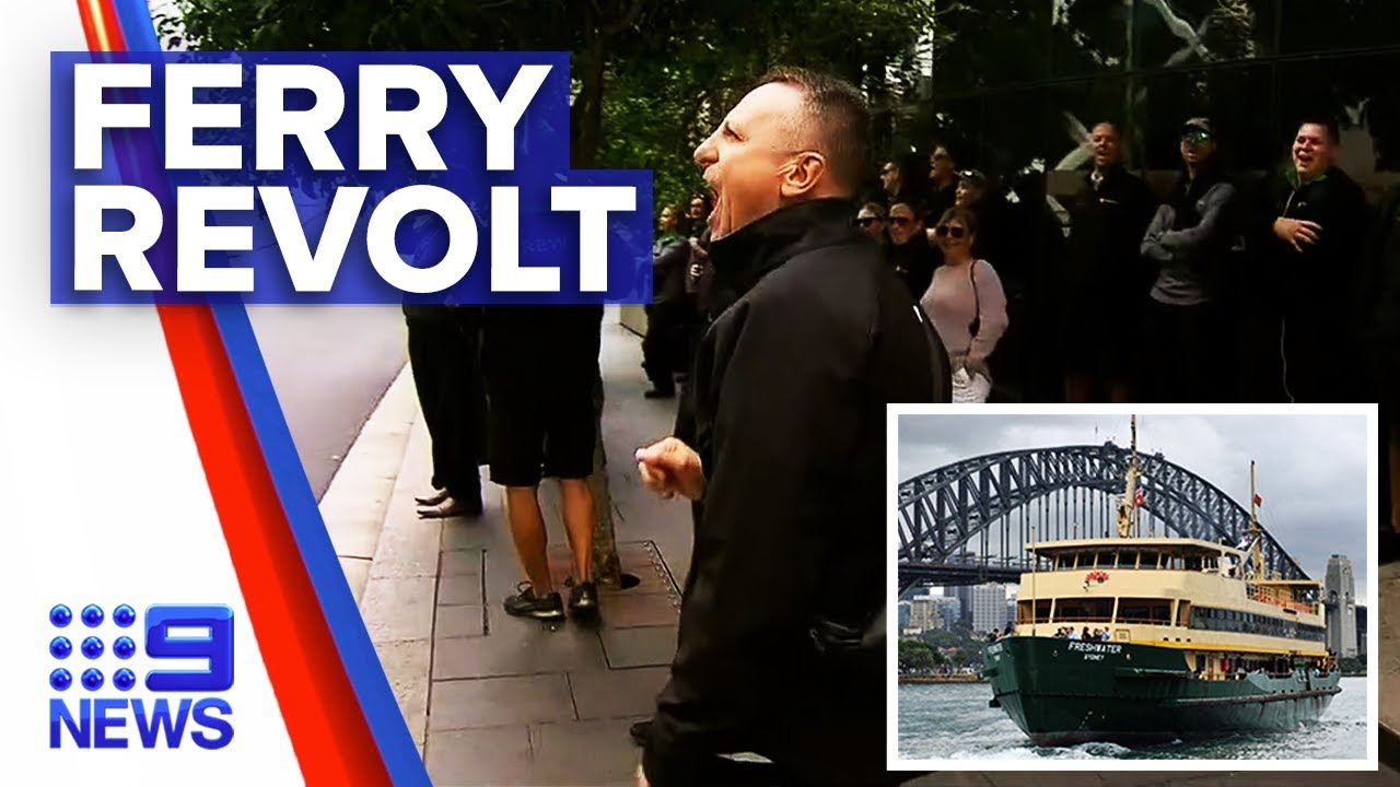 Sydney ferry strike stops services | Nine News Australia