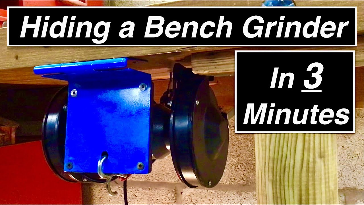 Hidden Bench Grinder - I should have done this years ago