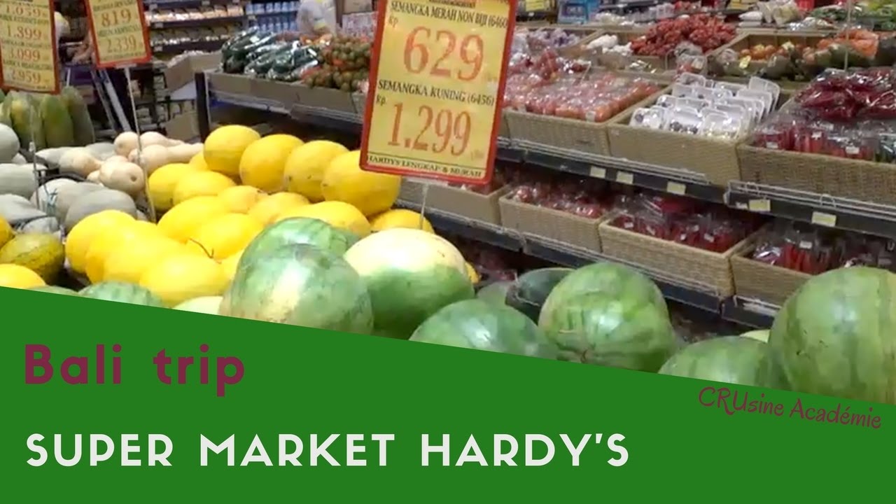 Un petit tour au super Market de l'ile de Bali