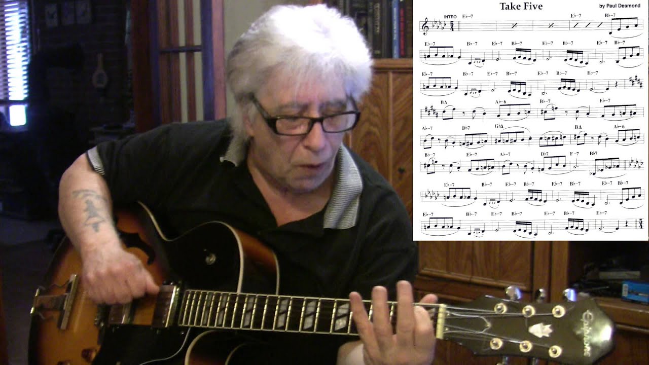 Take Five - guitar jazz & piano cover ( Paul Desmond ) Yvan Jacques
