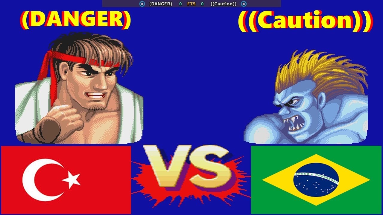 Street Fighter II': Champion Edition-(DANGER) VS ((Caution)) FT5
