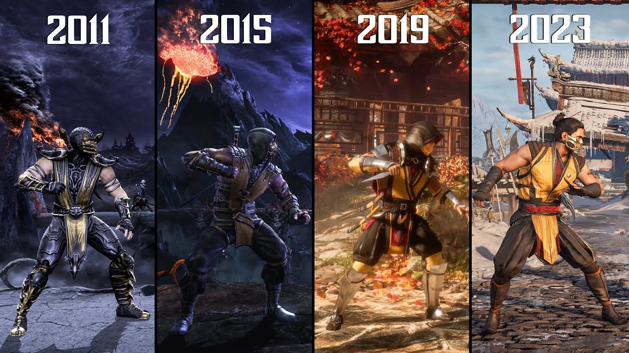 Эволюция Скорпиона — Mortal Kombat 9-12 (2011-2023) 4K