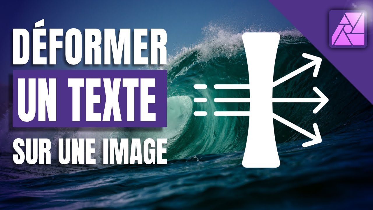 Tuto Affinity Photo 2 | 🪄Ce FILTRE dynamique M’A tout CHAMBOULÉ !🌊 Déformer un texte sur une image !